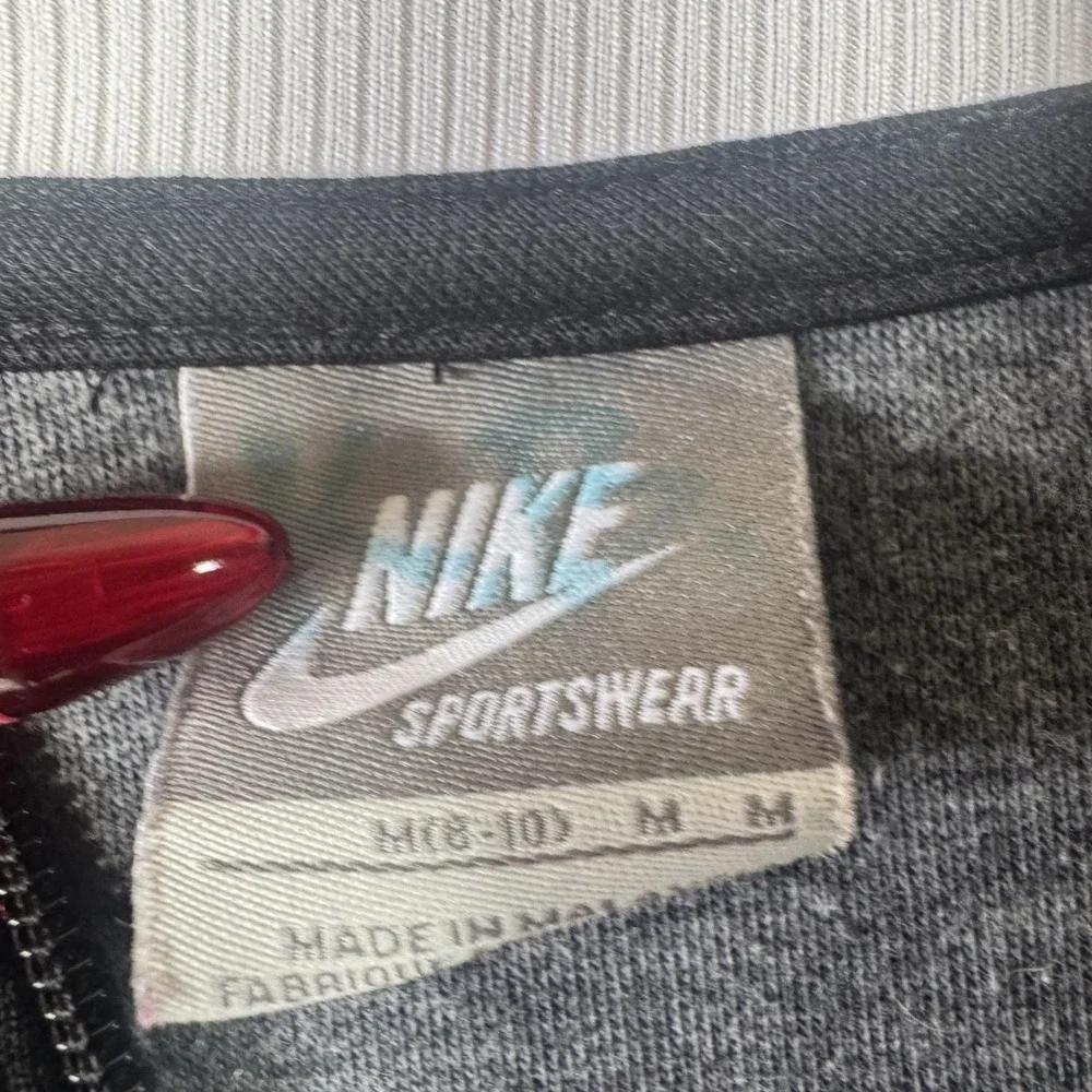 Nike Sportswear Track Jacket Boys Medium Black Full Zip Polyester